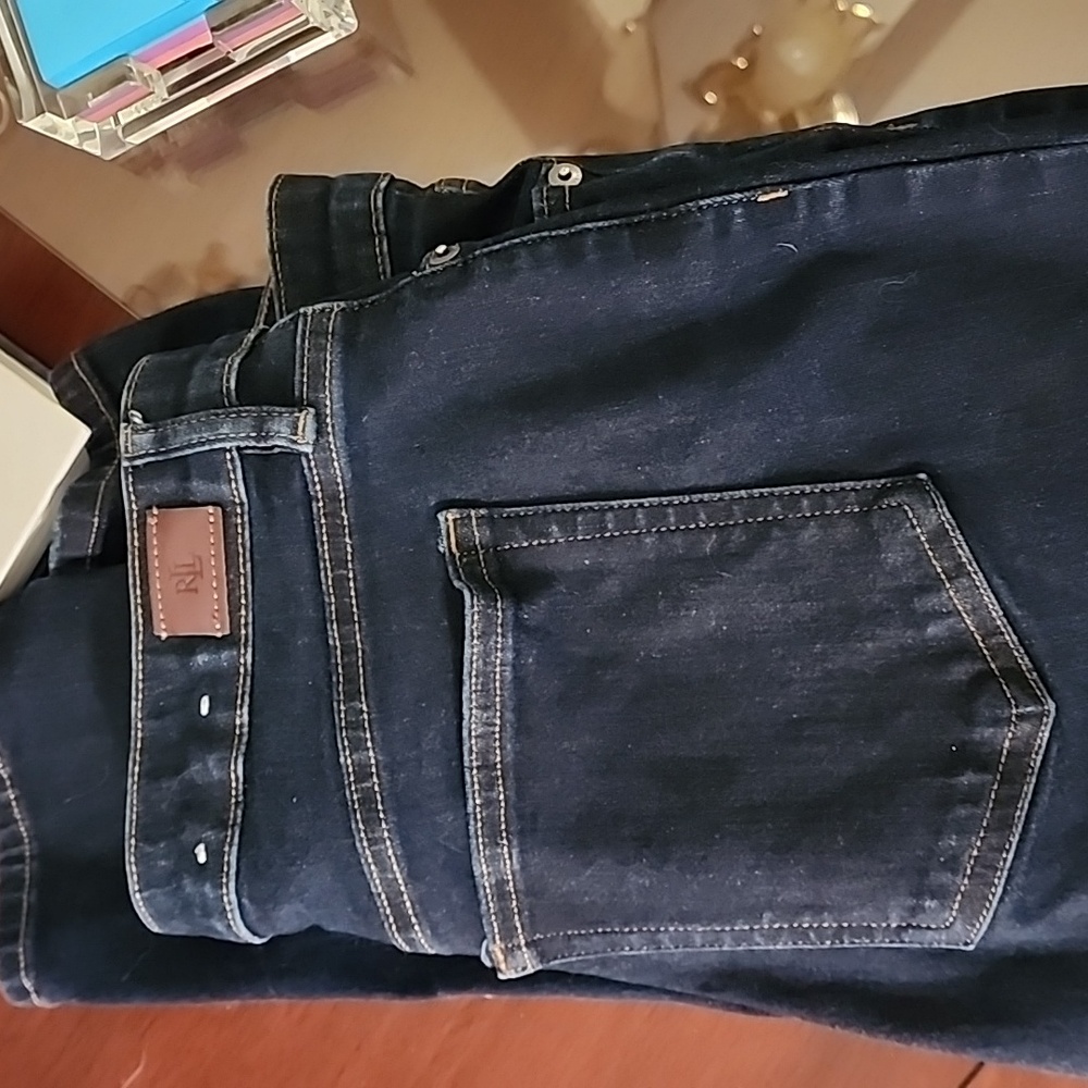 Ralph Lauren skinny jeans size 14, dark wash